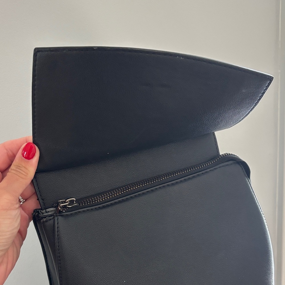 Pixie Mood Black Vegan Leather Mini Backpack Adju… - image 6